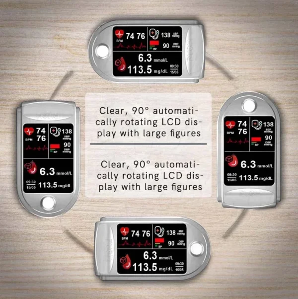 Laozik™ Profesional 3in1 Glucose & Vital Signs Monitor