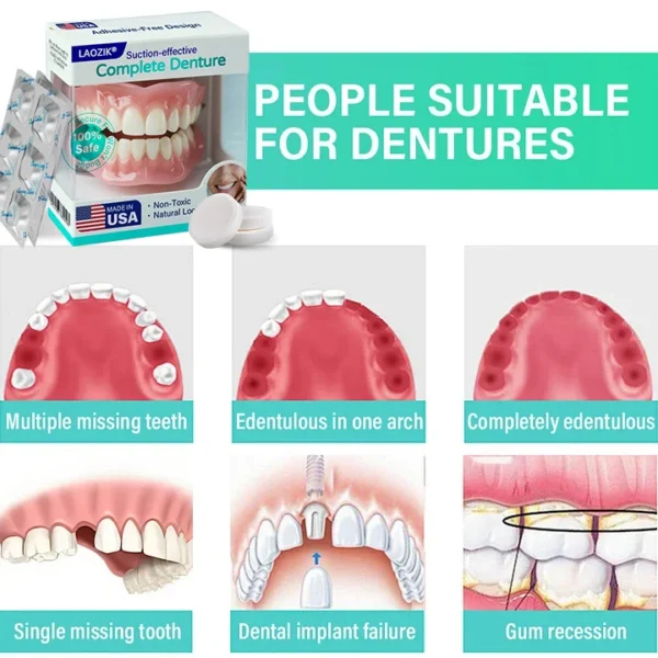 LAOZIK® Suction-Fit Complete Denture - Image 2