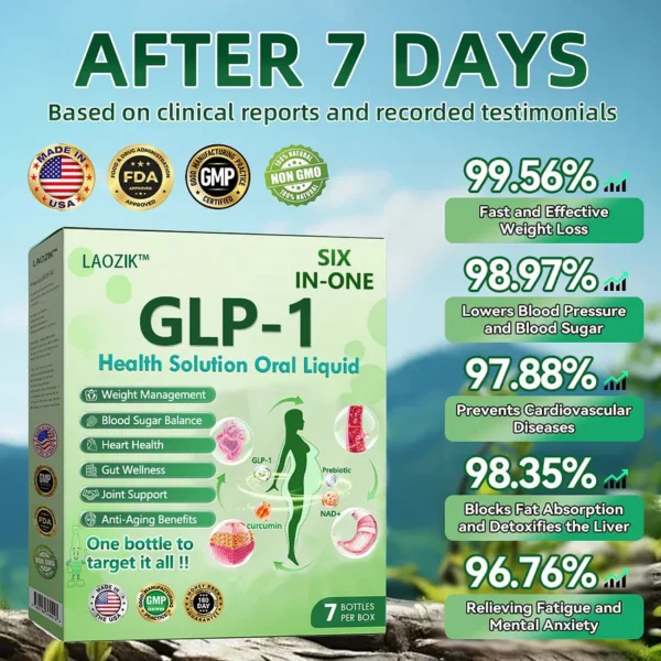LAOZIK™ GLP-1 & Six-in-One Health Solution Oral Liquid - Image 5