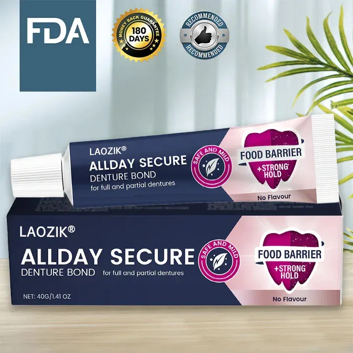 Laozik® All-Day Secure Adhesive Denture Cream