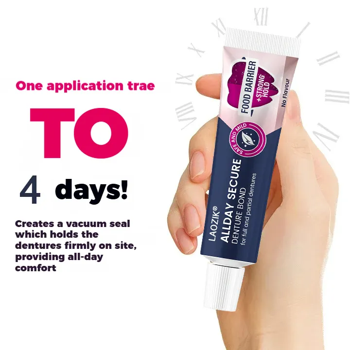 Laozik® All-Day Secure Adhesive Denture Cream - Image 4