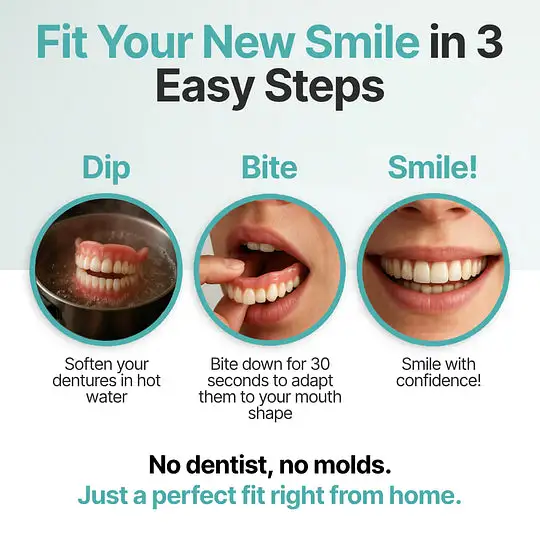 🦷 LAOZIKTM Custom-Fit Dentures ⏰ ENDS TODAY 70% OFF | Smile with Confidence