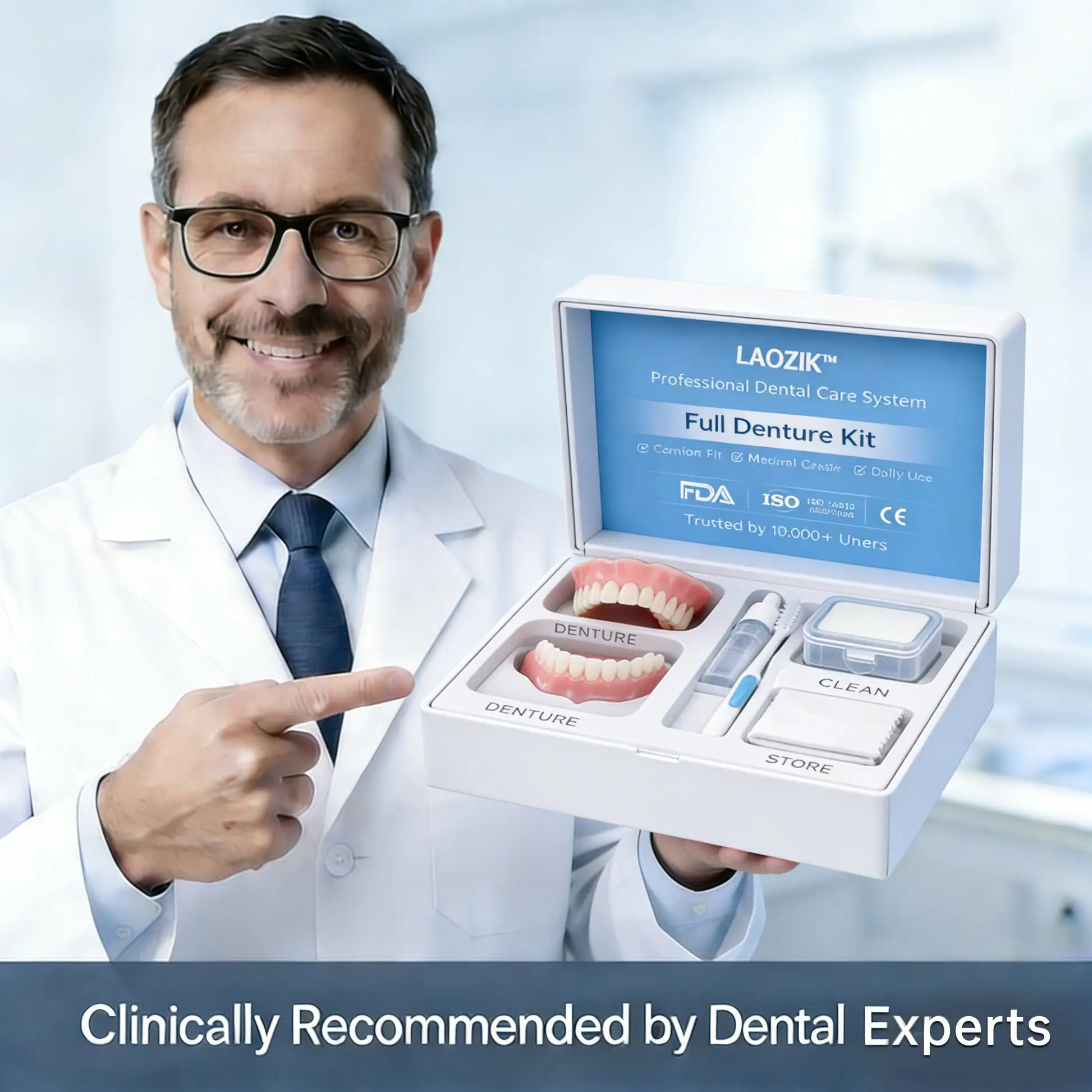 🦷 LAOZIKTM Custom-Fit Dentures ⏰ ENDS TODAY 70% OFF | Smile with Confidence